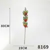 Flor de simulação Arranjo de flores de bagas de Natal Adereços para fotografia de desktop Acessórios de guirlanda Decorações de árvore de Natal Decoração flor de simulação