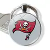 Venda Quente Transfronteiriça NFL Time Pedra Preciosa 32 Logos de Equipe de Futebol Americano NFL Pingente Anel em Relevo Pingente de Chaveiro