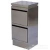 Gabinete de Corte de Cabello de Acero Inoxidable para Salón de Belleza Estante de Almacenamiento para Salón de Belleza Carrito de Gabinete Pequeño Gabinete de Herramientas Simple para Barbería Plata