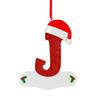 Pingente decorativo de acrílico com letra e nome personalizado DIY 2023, pingente de Natal para pendurar