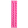 Tira longa pérola torção corrente molde de silicone bolo de açúcar chocolate decoração molde DIY ferramenta de cozimento