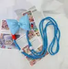 Clip trasero para teléfono móvil correa cruzada para niñas clip de cordón con lazo clip trasero japonés y coreano cordón transparente de dibujos animados para teléfono móvil