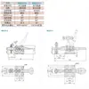 Yheda WDC01-1 WDC01-6 Grampo de Fixação Rápida Grampo de Alavanca Horizontal Base com Flange