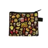 Bolsa de Monedas Estilo Ins Transfronteriza de Papas Fritas y Hamburguesa, Tarjetero para Estudiantes y Niños, Bolsa de Almacenamiento Linda, Estuche para Auriculares de Alto Valor
