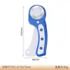 Huajiaji Cortador Rotativo de Tecido de 45mm Cortador Manual de Roda Cortador de Couro Cortador de Papel Corte de Linha Curva Ondulada
