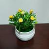 Rede vermelha criativa simulação jardinagem pequenos ornamentos abacaxi sólido pequeno rosa mesa de chá decoração de mesa simulação planta em vaso atacado