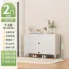 Zapatero de Acero para el Hogar, Zapatero Multicapa a Prueba de Polvo para la Entrada, Almacenamiento de Gran Capacidad con Puerta abatible, Zapatero para Exteriores