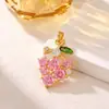 Pingente Transfronteiriço Europeu e Americano Exquisito Fruta Uva Colar Pulseira Acessórios Moderno Design de Luxo Acessórios de Nicho para Mulheres