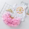 Conjunto de falda y tutú para bebé niña de medio año, ropa de vacaciones, Amazon, eBay, ropa para niños, ropa de bebé al por mayor