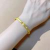 Nueva pulsera de media pulsera con cuentas de la suerte Ruyi retro de alta calidad, regalo para mujer, joyería, gran oferta