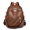Mochila Transfronteiriça de Grande Capacidade Nova Moda Bolsa com Padrão Tecido Mochila Feminina Casual Leve Viagem Trabalho Escola
