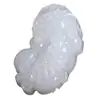 Colgante de Jade Blanco Afgano Natural de Dragón y Fénix Guanyin Buda, Artículos de Jade de Zona Turística, Artículos de Jade de Vendedor Ambulante, Venta al por Mayor de Colgantes de Jade