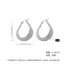 Pendientes Redondos de Media Esfera Exagerados Europeos y Americanos, Estilo de Venta Caliente Transfronteriza, Elegantes Pendientes de Acero de Titanio para Mujer, Simples y Elegantes, No Fáciles de Desvanecer
