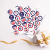 Pegatina del Día de la Independencia de Estados Unidos, sobre de regalo festivo con temática de EE. UU., etiqueta adhesiva de dibujos animados sellada