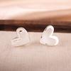 Aretes Geométricos Escarchados Plata Cepillada Estilo Moda Europea y Americana Elegantes Modernos Elegantes Lujo Accesible Aretes de Alta Gama para Mujer