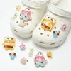 Buraco sapatos acessórios de alta qualidade ervilhas sapatos sapatos flor decorativo fivela diy acessórios jóias chinelos fivela removível sapato fivela