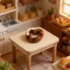 Pan de Donut Simulado Dibujo Animado Tienda de Panadería Juguete de Comida Escena Miniatura Accesorio Modelo Llavero DIY Pasador
