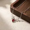 Artículo de Venta Caliente Transfronterizo Europeo y Americano: Exquisito Collar de Astas de Ciervo con Microincrustaciones de Cobre, Cadena para Clavícula de Moda de Lujo Ligero de Nicho