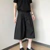 Pantalones cortos acampanados de cintura alta de estilo retro americano para hombres y mujeres, estilo 'old money', simples y versátiles, pantalones y shorts casuales de caída suave