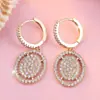 Deseo Pendientes de Diamante Ovalados Redondos de Venta Caliente de Aliexpress para Mujer Diamante Brillante Moda Lujo Accesible Elegante Accesorios para Orejas de Otoño e Invierno Venta al por Mayor