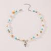 Collar de Perlas de Concha de Sirena de Amazon Exquisito Collar con Colgante de Nácar Blanco Lujo Ligero Cadena de Clavícula de Alta Gama para Mujer