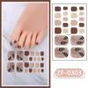 Fábrica Zhengxiang Personalizado Pegatina para Pie de Diamante de Imitación Película de Esmalte de Uñas Pegatina para Uña del Dedo del Pie Impermeable Gradiente Ojo de Gato Pegatina para Uña del Pie
