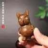Sândalo Verde Animal de Desenho Animado Versão Q Doze Signos Peça de Mão Pingente de Madeira Brinquedo Cultural Artesanato Animal de Estimação Fofo Escultura em Madeira