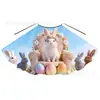 Fábrica Europea y Americana de Capas de Pascua Hechas a Medida para Niños, Capas con Lazo Estampado de Huevo de Conejo para Actuaciones, Accesorios para Niños