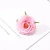 Cabeza de Flor de Camelia Artificial, Flor de Camelia de Tela, Caja de Regalo para Ramillete de Boda, Accesorio de Ropa DIY, Flor Falsa