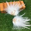 Tocado de plumas blancas de súper hada, horquilla de celebridad de Internet, vestido de novia, fotografía diaria, personalidad, accesorios para el cabello con plumas dulces