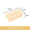 Bandeja de Hielo de Silicona para Uso Doméstico con Tapa, Molde para Cubitos de Hielo Caseros Tipo Prensa, Hielera de Ocho Compartimentos para Congelación Rápida