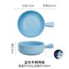 Cuenco Cerámico Doméstico de Moda Estilo Nórdico para Desayuno Ramen con Asa, Bol Grande para Hornear, Vajilla de una Pieza, Creativo y Único