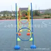 Juego de círculo de agilidad con poste de entrenamiento de Maka, combinación de poste de señal de entrenamiento de fútbol, base redonda de inyección de agua