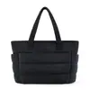 Bolso de hombro tipo tote transfronterizo para mujer, bolso acolchado, ligero y esponjoso para viajes, gimnasio y trabajo, bolso plisado tipo nube