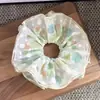 Nuevo Scrunchie de Malla de Lunares de Colores Estilo Mori Fresca Dulce para el Cabello Alta Elasticidad Accesorio Grande para el Cabello