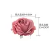 Cabezas de Flores de Rosa Glaseadas Flores Artificiales Fabricante Flores Falsas Plantas Verdes Venta al por Mayor Decoración de Bodas Manualidades Estilo Ins Transfronterizo