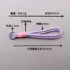 Lanyard para Teléfono de Bloques de Color Cuerda Enrollada de Poliéster Llavero Colgante Muñeco de Peluche DIY Colgante para Bolso Accesorios