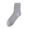 Calcetines Finos de Media Pantorrilla para Hombre de Primavera y Verano, Transpirables de Malla, Absorbentes de Humedad, Anti-Olor, Calcetines Largos de Algodón Puro, Calcetines sin Costuras