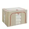 Cajas de Almacenamiento de Ropa al por Mayor para Uso Doméstico, Cajas de Almacenamiento Plegables para Ropa, Colchas y Lino de Algodón, Carrito Organizador de Armario