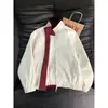 Colección Otoño 2026: Chaqueta de Bloques de Color de Moda para Hombres y Mujeres, Abrigo Estilo Retro Americano, Chaqueta de Vuelo con Cuello Alto para Tallas Grandes de Hombre