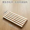 Estante de Almacenamiento de Cocina de Tronco de Madera de Pino Almacenamiento Sencillo Almohadilla Aislante de Calor a Prueba de Humedad Mini Bandeja Alfombrilla para Mascotas Soporte para Plantas