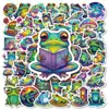 Pegatinas de Rana Psicodélica Nuevas 56 Transfronterizas Creativas Coloridas Rana de Dibujos Animados Coloridas de Moda Graffiti Pegatinas Impermeables
