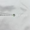 F136 Aleación de Titanio Fondo Puntiagudo Fondo Curvo Incrustado Hua Zi Pendientes Shijia Hua Zi Diamantes de Imitación Perforación de Hueso de Oreja Joyería Pendientes