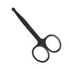 Fabricantes mais vendidos atacado tesouras de aço inoxidável para pelos do nariz preto cabeça redonda manual pequenas tesouras tesouras para aparar sobrancelhas ferramentas de beleza