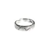 Anillo Versátil de Personalidad Plateado Galvanizado de Plata S999 de Alta Calidad para Mujer, Joyería de Anillo de Corona con Diamante de Seis Garras de Lujo Ligero