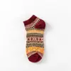 Calcetines de Barco para Hombre de Doble Uso para Primavera y Otoño Calcetines Retro de Lana de Conejo Calcetines Cómodos de Estilo Étnico para Hombre Fabricante Venta al por Mayor en Stock