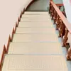 Tapete de Degrau Étnico com Padrão Nórdico Transfronteiriço para Escada Doméstica, Resistente à Sujeira, Diatomito, Antiderrapante