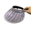 Verano 2025 nuevo sombrero de sol para mujer de copa vacía de ala grande protector solar anti-ultravioleta para exteriores sombrero de sol para la cara