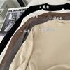 Camiseta Básica de Mousse de Vellón con Cuello Semi-Alto para Mujer Otoño e Invierno 2026 Estilo Coreano Ajustada Capa Interior Camiseta de Vellón de Manga Larga para Mujer