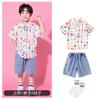 Disfraces de Actuación de Animación Infantil Uniformes de Clase de Escuela Primaria Trajes de Actuación Estilo Lindo de Jardín de Infancia Vestidos con Letras